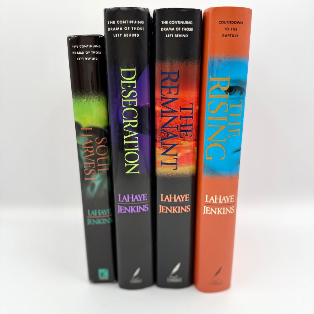 Left Behind Series 4 Book Lot Hardcover Soul Harvest Desecration Remnant Rising